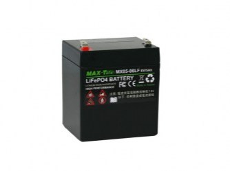 Maxtela 6V5Ah Lithium LiFePO4 Battery, LFP battery pack, deep cycle rechargeable battery, long life cycle MX05-06LF